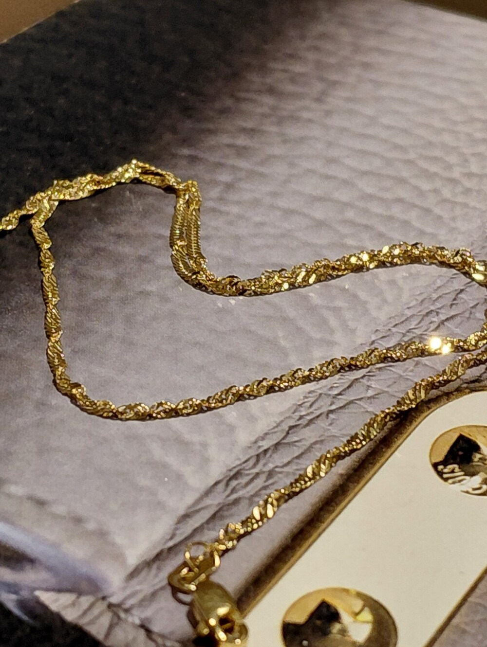 Gold Rope Chain Necklace - Women's Jewelry